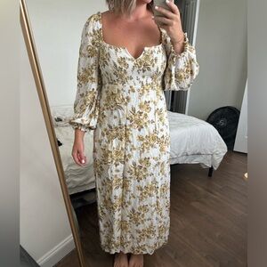 free people jaymes smocked maxi dress
